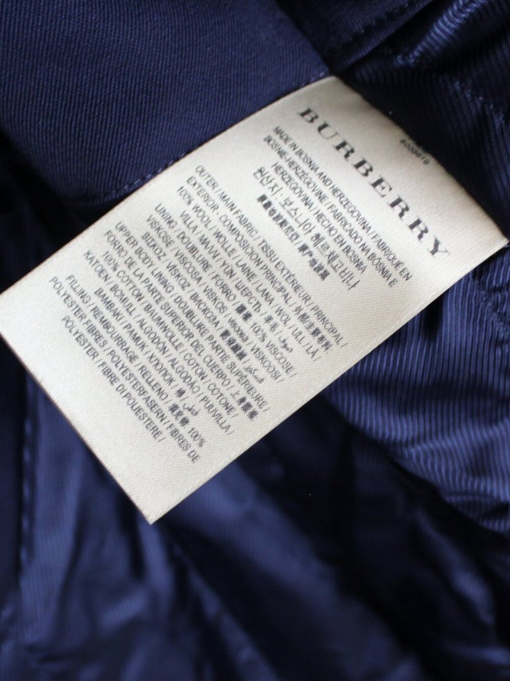 NWT Burberry Oversize Wool Wide Lapel Belted Trench Coat, Blue, US12/UK14 - Picture 13 of 16